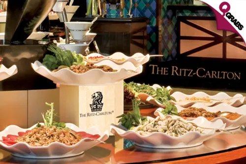 For QR90 delight yourself with an exquisite Lunch Buffet at The Ritz Carlton; The Lagoon (QR180 Value)